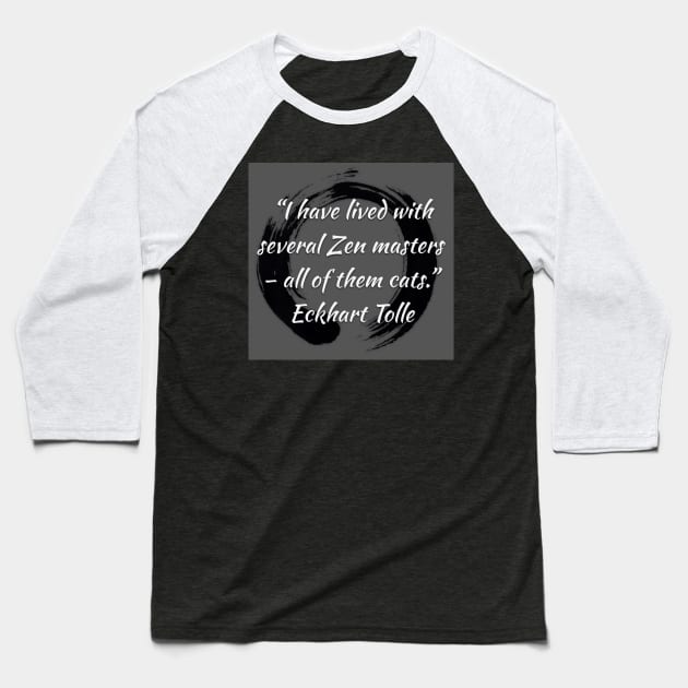 Buddhist Enso Quote Baseball T-Shirt by TheMonkeyKingArts